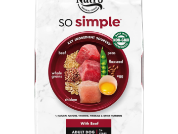 NUTRO SO Simple with Beef Adult Dog Food, 25 Lb as low as $59.83 Shipped Free (Reg. $63)