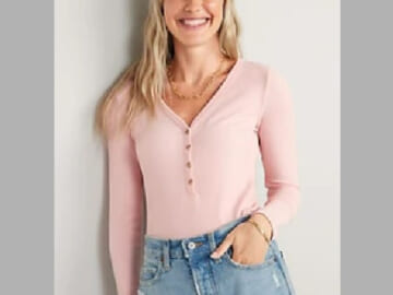 Today Only! Old Navy BodLove Henley for Women $9 (Reg. $22) – Multiple Colors and Sizes