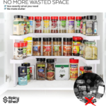 2-Piece Spicy Shelf Deluxe Stackable Spice Rack Pantry Organizer Set $26.03 After Coupon (Reg. $40) + Free Shipping! Organize up to 64 spices!