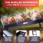 Mueller Portable Charcoal Grill and Smoker, 23 Inches $29.99 Shipped Free (Reg. $50) – Go-Anywhere Compact Foldable Grill