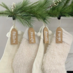 Wood and Acrylic Stocking Tag Gift Tags only $10.99 shipped!