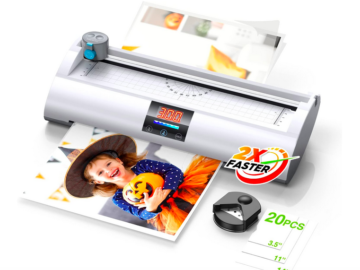 Laminator Machine with Laminating Sheets only $19.99 (Reg. $40!)