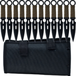 12-Count Kunai Throwing Knife with Wrapped Handles and Nylon Carrying Case $11.98 (Reg. $23.95) – $1/knife!