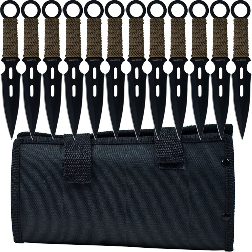 12-Count Kunai Throwing Knife with Wrapped Handles and Nylon Carrying Case $11.98 (Reg. $23.95) – $1/knife!