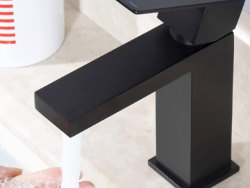 Bring Contemporary Style To Your Home With This Matte Black Single Handle Bathroom Sink Faucet for only $19.44 Shipped Free (Reg. $48.60) – FAB Ratings!