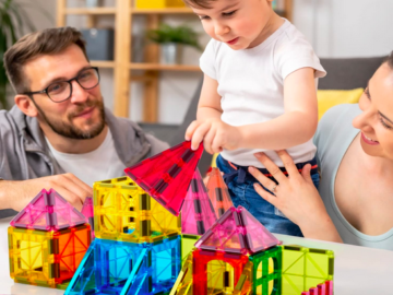 Jasonwell Magnetic Tiles Kids Magnetic 57-Piece Blocks only $17.91!