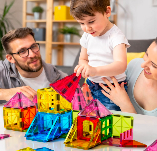 Jasonwell Magnetic Tiles Kids Magnetic 57-Piece Blocks only $17.91!