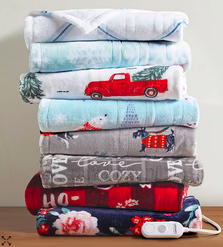 Printed Heated Plush Throws only $29.99 (Reg. $100!)