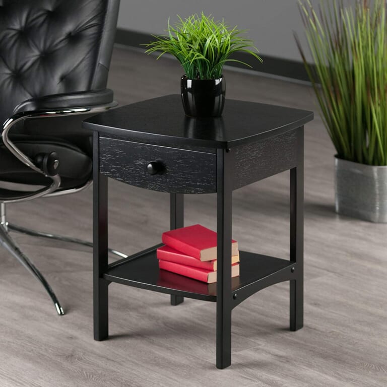 Winsome Wood Claire Accent Table, 18 inches, Black $28.27 Shipped Free (Reg. $80)