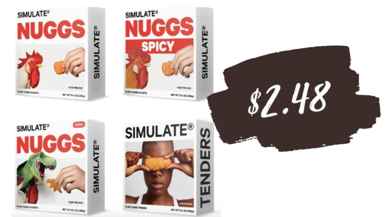 Get Simulate Nuggs Plant-Based Chicken Nuggets for $2.48