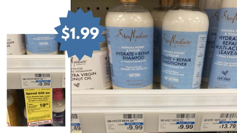 $1.99 Shea Moisture Hair Care at CVS (reg. $9.99)