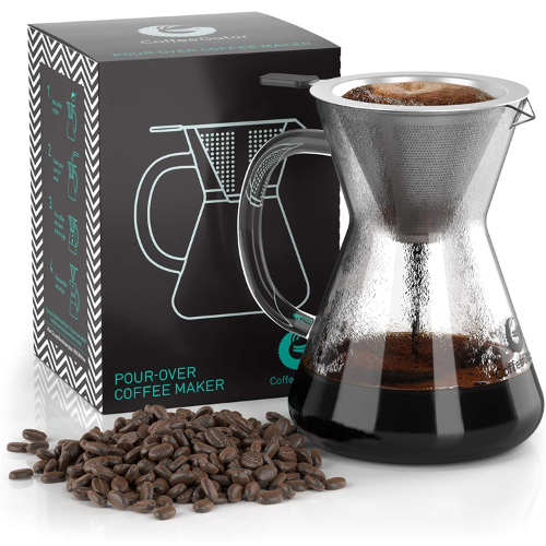 Coffee Gator 14 Oz Paperless Pour Over Drip Coffee Brewer Set $9.32 (Reg. $30) – 6K+ FAB Ratings + LOWEST PRICE! Includes Glass Carafe & Stainless-Steel Mesh Filter!