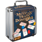 Mexican Train Dominoes Set Tile Board Game in Aluminum Carry Case Games $7.90 After Coupon (Reg. $25.99) – with Colorful Trains for Family Game Night!