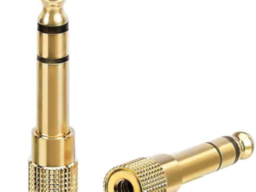 5-Pack Amazon Basics Gold Plated Stereo Headphone Adapter $2.20 (Reg. $8.16) – 44¢/adapter!