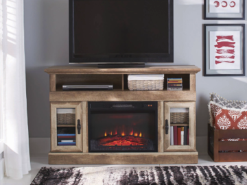 Better Homes & Gardens Fireplace Media Console $140 Shipped Free (Reg. $299) – FAB Ratings! For TVs up to 60″