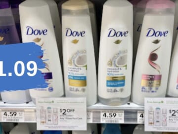 $1.09 Dove Hair Care at Publix