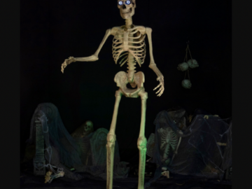 Today Only! Seasonal Visions International 8ft Towering Skeleton $150 Shipped Free (Reg. $350) – Posable Arms & Moving Jaw