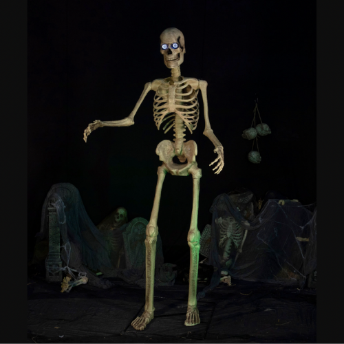 Today Only! Seasonal Visions International 8ft Towering Skeleton $150 Shipped Free (Reg. $350) – Posable Arms & Moving Jaw