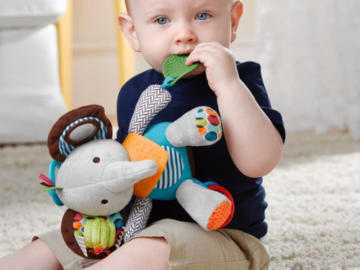 Skip Hop Bandana Buddies Baby Activity and Teething Toy, Elephant $8.99 After Coupon (Reg. $16) – FAB Ratings!