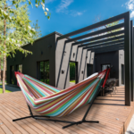 Hammock with Space Saving Steel Stand (Multi-Color, Double) $49.97 Shipped Free (Reg. $169.97) – FAB Ratings!