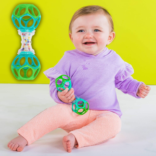 FOUR Bright Starts Oball Shaker Rattle Toy $2.12 EACH After Coupon (Reg. $3) – 31K+ FAB Ratings! + Buy 4, Save 5%