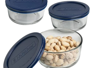 3-Pack Anchor Hocking 2-Cup Round Glass Food Storage Containers w/ Lids $6.34 (Reg. $22.08) – FAB Ratings! – $2.11/Container with Lid