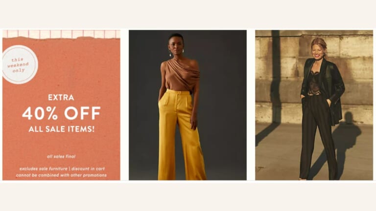 40% off Clothing, Home & Beauty at Anthropologie