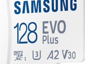 Samsung EVO Plus 128GB microSDXC UHS-I Memory Card with Adapter $16.99 (Reg. $29.99)