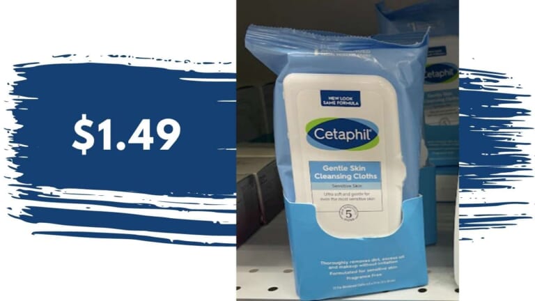 $1.49 Cetaphil Facial Wipes | Publix Deal Ends Today