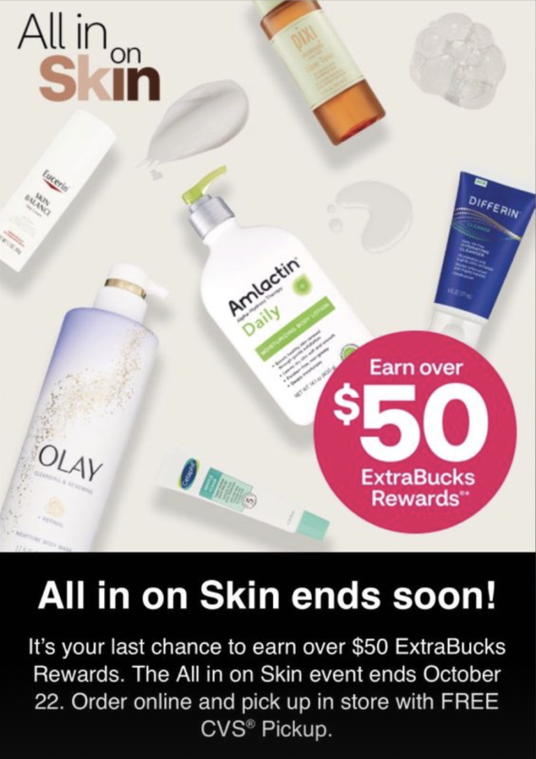 Last Chance to Save BIG on Skincare at CVS!