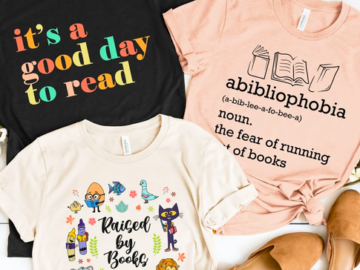 Book Lovers Soft Tees only $18.99 shipped!