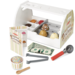 Melissa & Doug Wooden Scoop and Serve Ice Cream Counter Set for just $23.99!