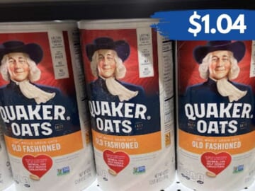 $1.04 Quaker Oats at Publix