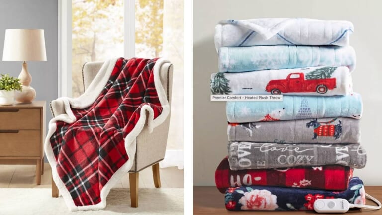 70% off Heated & Sherpa Throw Blankets