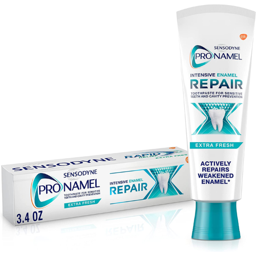 FOUR Sensodyne Pronamel Intensive Enamel Repair Extra Fresh Toothpaste, 3.4 Oz as low as $4.76 EACH After Coupon (Reg. $7) + Free Shipping + Buy 4, Save 5%