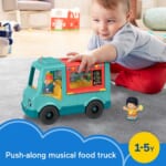 Fisher-Price Little People Serve It Up Food Truck Musical Push-Along Toy $8.17 After Coupon (Reg. $15) – 16K+ FAB Ratings! Includes 2 Figures