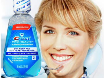 Crest Pro-Health Mouthwash, 1.2 Fl Oz, Clean Mint $1.49 (Reg. $4.74)