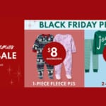 Carter’s | $6 Holiday Jammies, $8 Fleece PJs