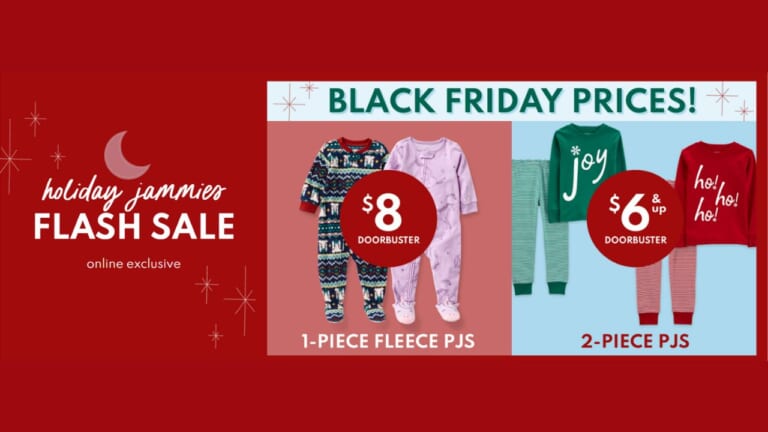 Carter’s | $6 Holiday Jammies, $8 Fleece PJs