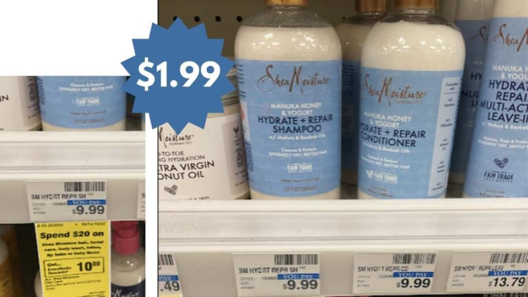 Shea Moisture Hair Care for $1.99 (reg. $9.99) at CVS