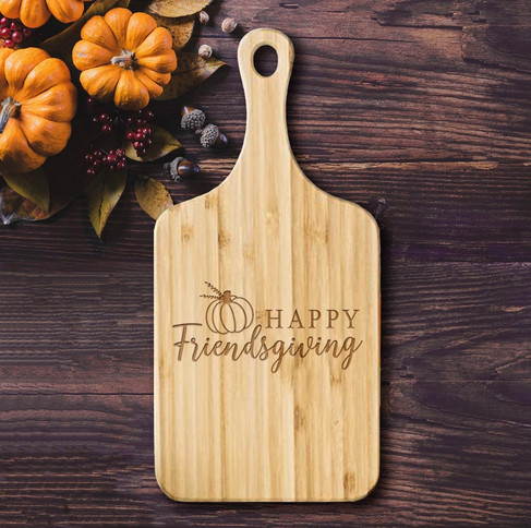 Friendsgiving Small Handled Serving Board only $12.99 shipped!