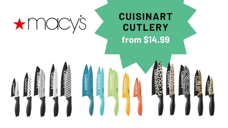 Cuisinart Cutlery Sets for $14.99 (reg. $40)