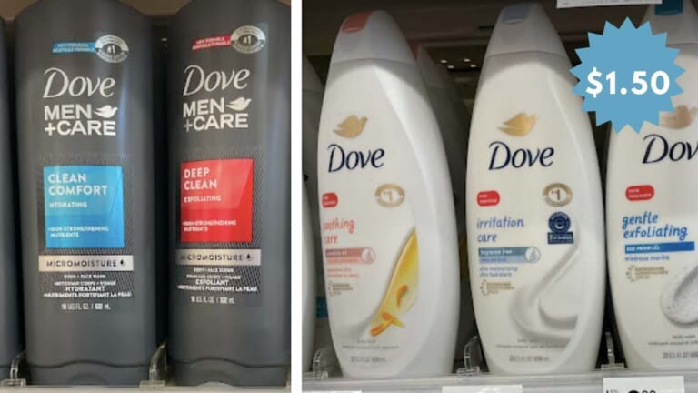 $1.50 Dove & Dove Men’s Body Wash (reg. $7) at Walgreens This Week