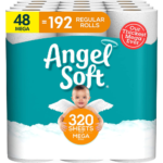 48 Mega Rolls Angel Soft Toilet Paper as low as $31.35 Shipped Free (Reg. $56) – 65¢/ 320-Sheet Roll! 48 Mega Rolls = 192 Regular Rolls