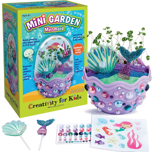 FOUR Sets of Mini Garden Mermaid Terrarium with Chia Seeds $6.03 EACH Set After Coupon (Reg. $11) – 4K+ FAB Ratings! + Buy 4, Save 5% – FAB Holiday Gift!