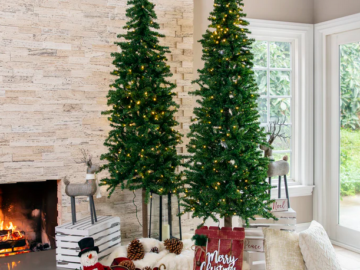 Pre-Lit Snow Flocked Artificial Pine Christmas Tree only $62.99 shipped, plus more!