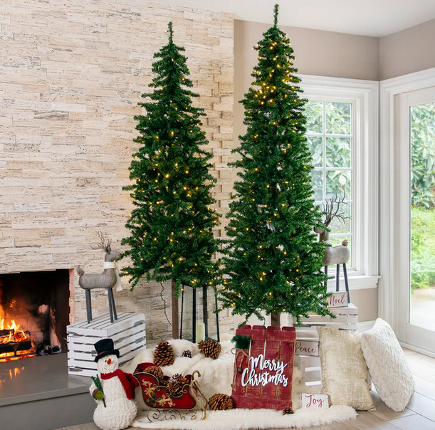 Pre-Lit Snow Flocked Artificial Pine Christmas Tree only $62.99 shipped, plus more!