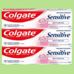 3-Pack Colgate Whitening Toothpaste for Sensitive Teeth as low as $4.89 After Coupon (Reg. $18) – $1.63/6 oz tube