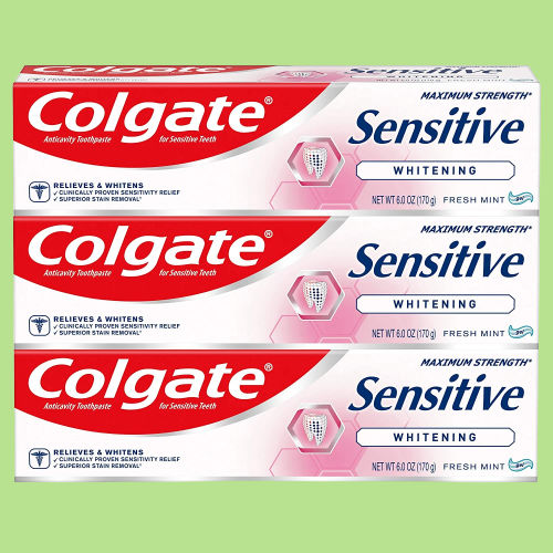 3-Pack Colgate Whitening Toothpaste for Sensitive Teeth as low as $4.89 After Coupon (Reg. $18) – $1.63/6 oz tube