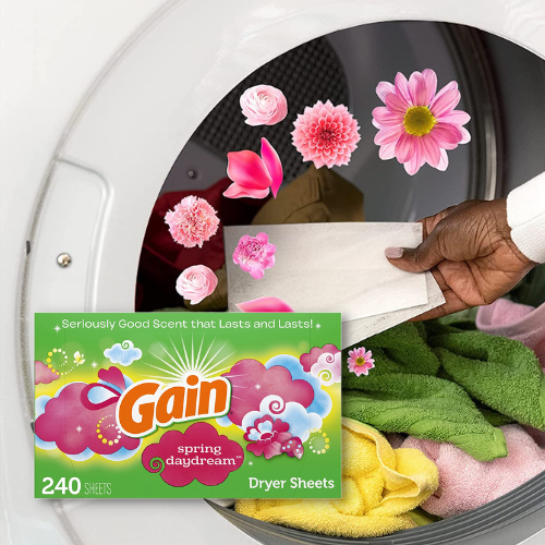 240-Count Gain Spring Daydream Laundry Fabric Softener Dryer Sheets as low as $5.45 After Coupon (Reg. $10.99) + Free Shipping – 2¢/sheet!